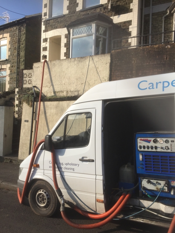My truck mounted carpet cleaning machine Clean Living Cardiff